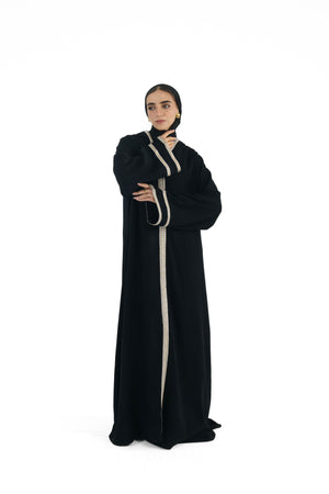 Midnight Hood closed black abaya